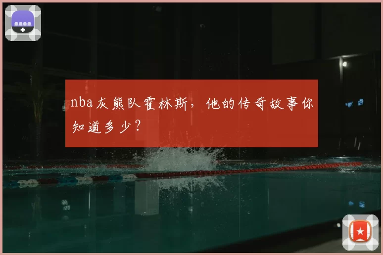 nba灰熊队霍林斯，他的传奇故事你知道多少？
